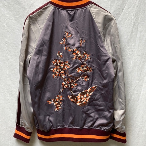 Chelsea & Violet Jackets & Blazers - Chelsea & Violet Satin Feel Bomber Jacket - Large